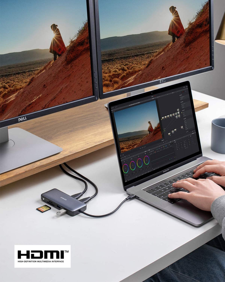 Anker 553 PowerExpand 8-in-1 USB-C Adapter / Hub Zwart afbeelding 4