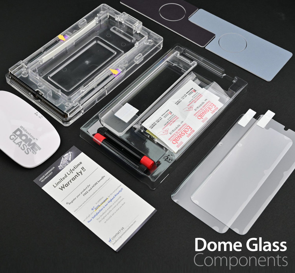 Whitestone Dome Glass Samsung Galaxy S21 Screen Protector (2-Pack) afbeelding 5
