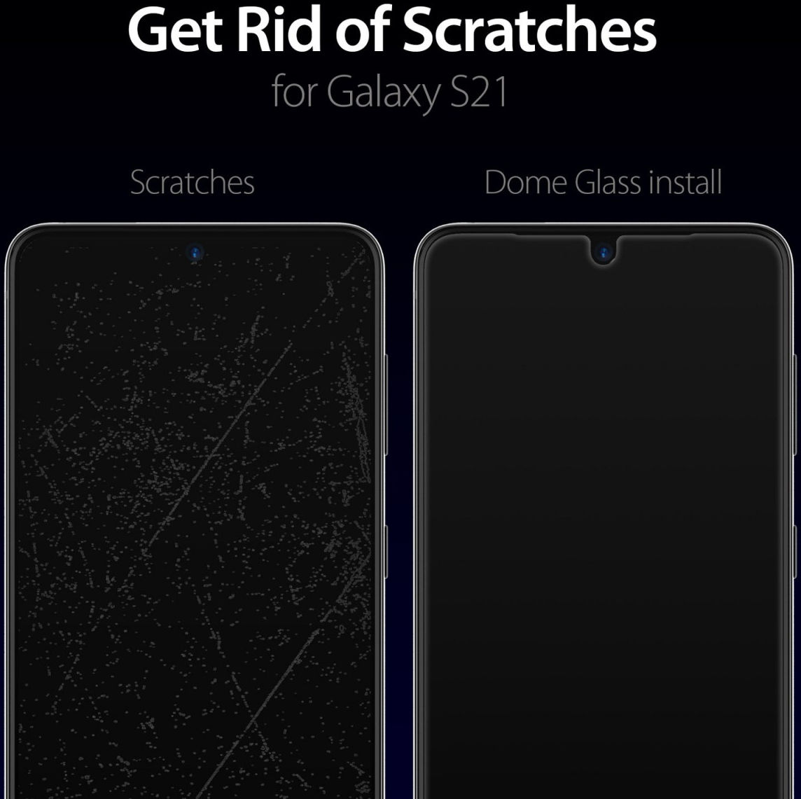 Whitestone Dome Glass Samsung Galaxy S21 Screen Protector (2-Pack) afbeelding 9