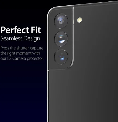 Whitestone Samsung Galaxy S21 Tempered Glass Cameraprotector (2-Pack) afbeelding 6