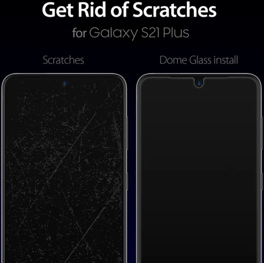 Whitestone Dome Glass Samsung Galaxy S21 Plus Screen Protector 2-Pack afbeelding 6