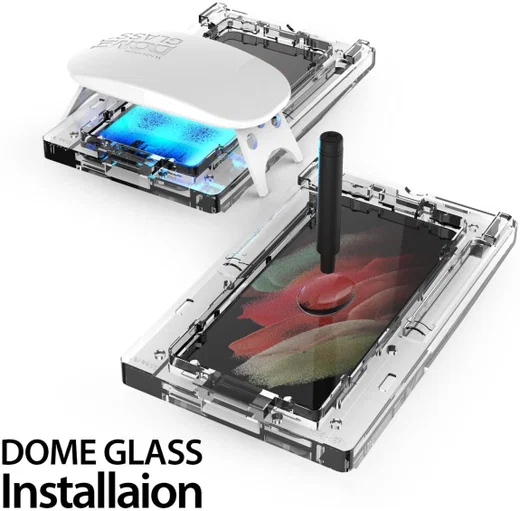 Whitestone Dome Glass Samsung Galaxy S21 Plus Screen Protector 2-Pack afbeelding 9