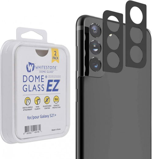 Whitestone Samsung S21 Plus Tempered Glass Cameraprotector (2-Pack) afbeelding 2
