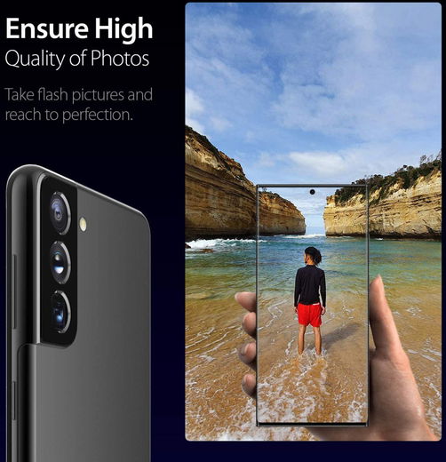 Whitestone Samsung S21 Plus Tempered Glass Cameraprotector (2-Pack) afbeelding 7