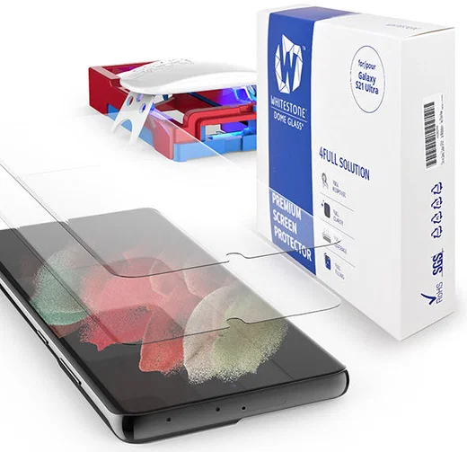 Whitestone Dome Glass Samsung Galaxy S21 Ultra Screen Protector 2-Pack afbeelding 1