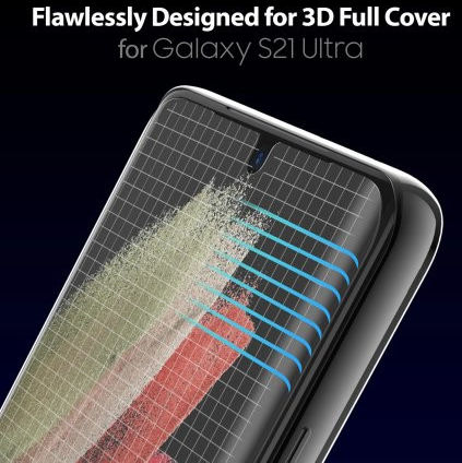Whitestone Dome Glass Samsung Galaxy S21 Ultra Screen Protector 2-Pack afbeelding 5