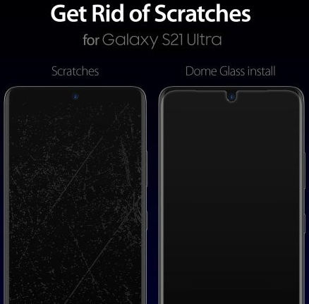 Whitestone Dome Glass Samsung Galaxy S21 Ultra Screen Protector 2-Pack afbeelding 7