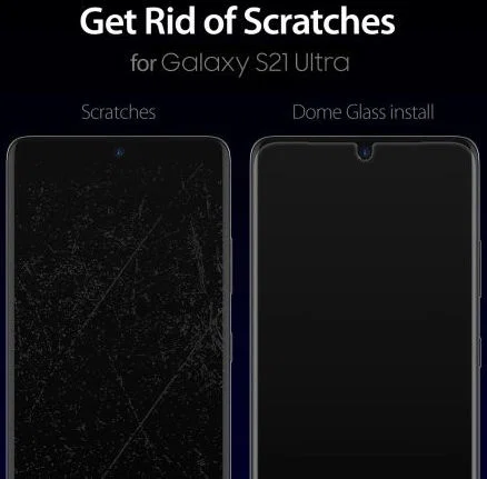 Whitestone Dome Glass Samsung Galaxy S21 Ultra Screen Protector 2-Pack afbeelding 7