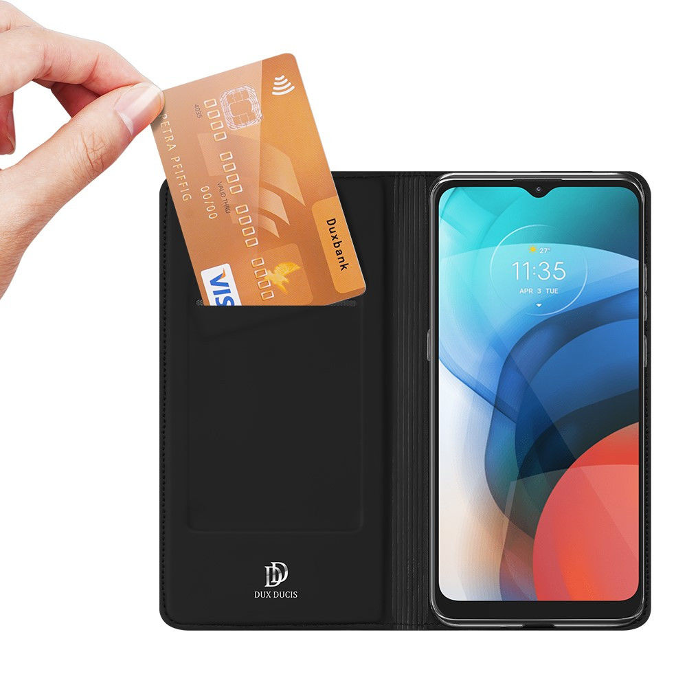 Dux Ducis Skin Pro Series Motorola Moto E7 Hoesje Zwart afbeelding 2