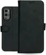 Rosso Deluxe OnePlus 9 Pro Hoesje Echt Leer Book Case Zwart afbeelding 12