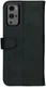Rosso Deluxe OnePlus 9 Pro Hoesje Echt Leer Book Case Zwart afbeelding 6