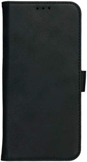 Rosso Deluxe OnePlus 9 Pro Hoesje Echt Leer Book Case Zwart afbeelding 11