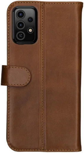 Rosso Deluxe Samsung Galaxy A52 / A52S Hoesje Echt Leer Bruin afbeelding 5