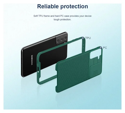 Nillkin CamShield Samsung Galaxy S21 Plus Hoesje Camera Slider Zwart afbeelding 10