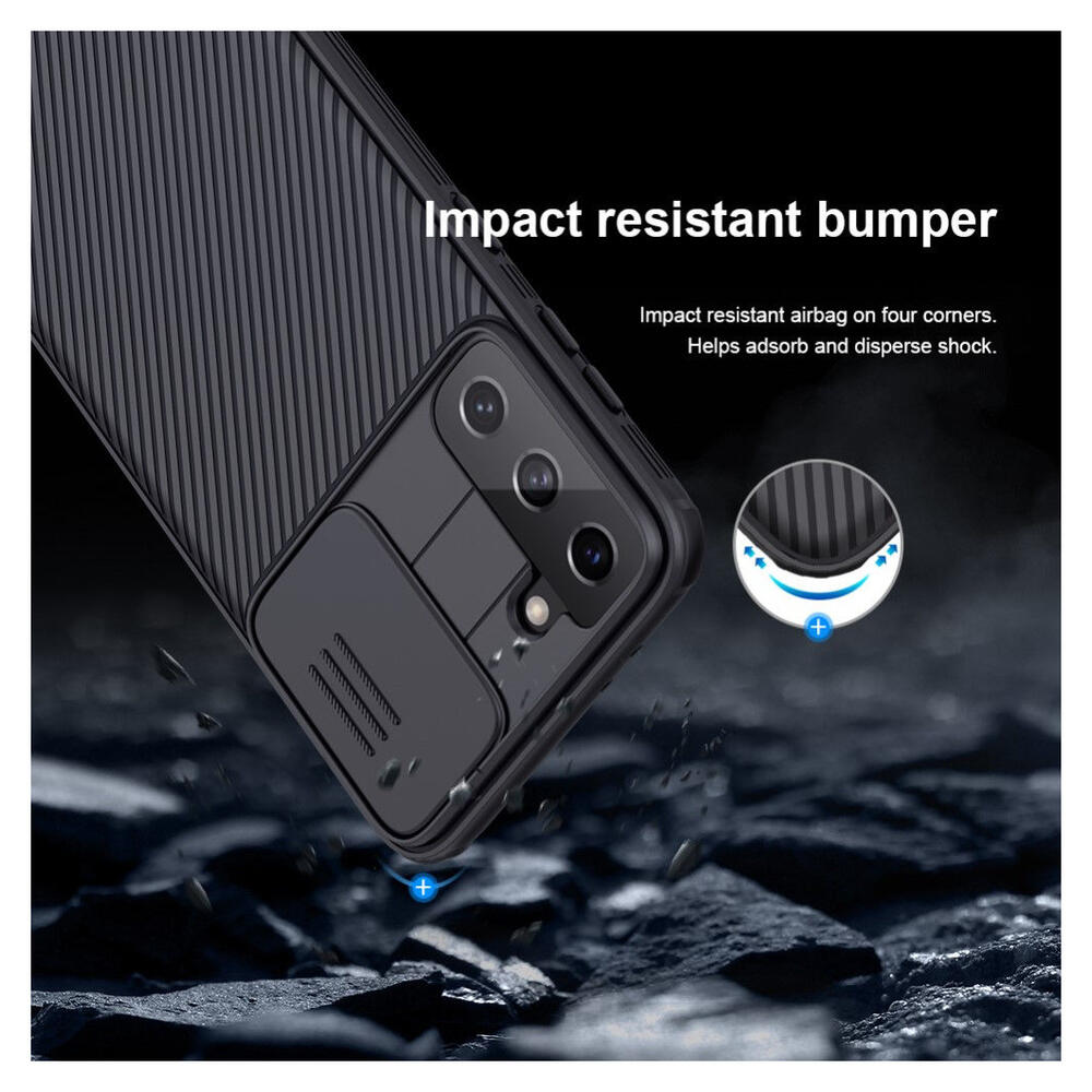 Nillkin CamShield Samsung Galaxy S21 Plus Hoesje Camera Slider Zwart afbeelding 14