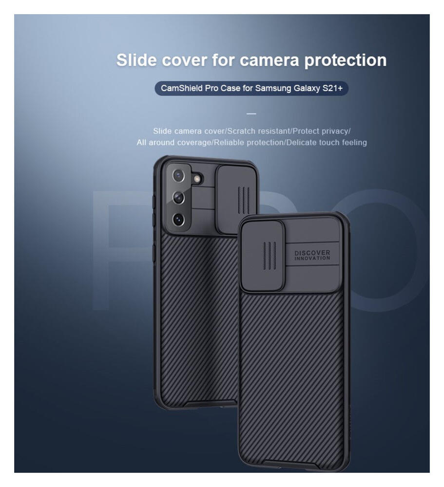 Nillkin CamShield Samsung Galaxy S21 Plus Hoesje Camera Slider Zwart afbeelding 8