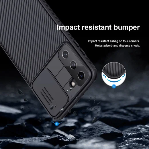 Nillkin CamShield Samsung Galaxy S21 Plus Hoesje Camera Slider Groen afbeelding 13