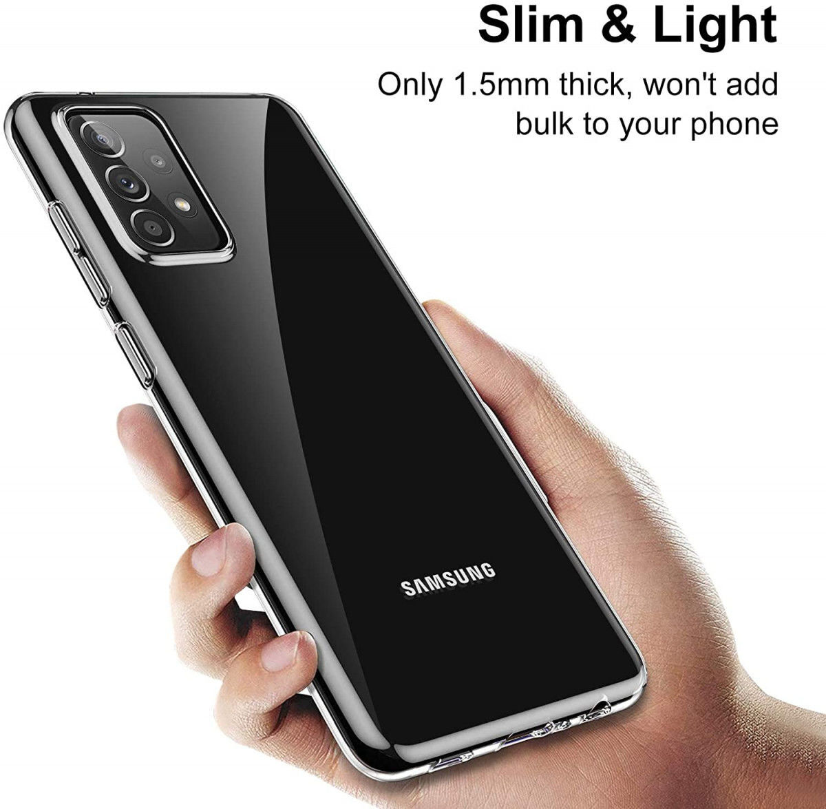 Samsung Galaxy A52 / A52S Hoesje Back Cover Dun TPU Transparant afbeelding 5