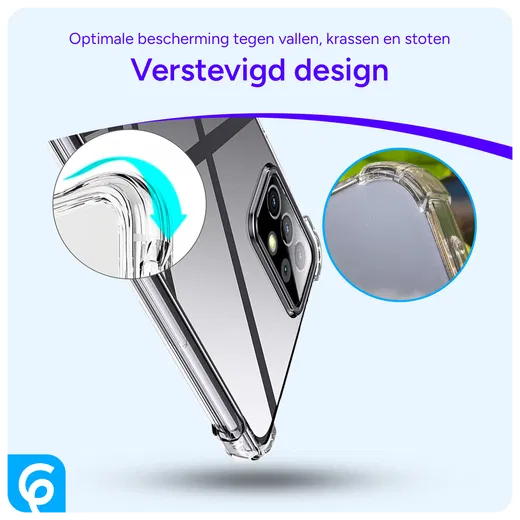 Samsung Galaxy A52 / A52S Hoesje Schokbestendig Transparant afbeelding 2