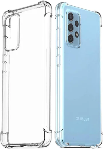 Samsung Galaxy A72 Hoesje Schokbestendig Transparant afbeelding 1