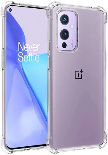 OnePlus 9 Hoesje TPU Schokbestendig Back Cover Transparant afbeelding 1