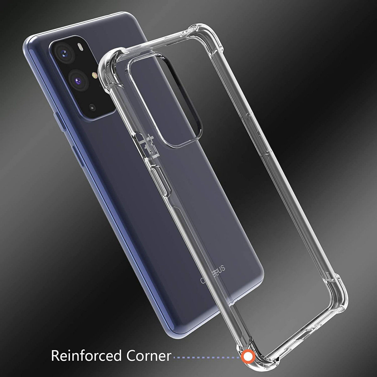 OnePlus 9 Hoesje TPU Schokbestendig Back Cover Transparant afbeelding 8