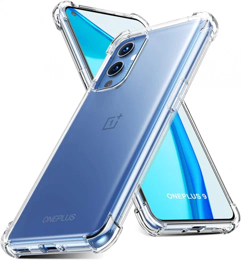 OnePlus 9 Hoesje TPU Schokbestendig Back Cover Transparant afbeelding 4