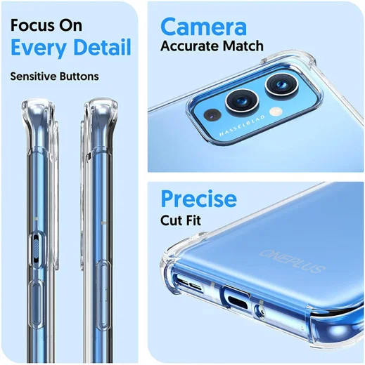 OnePlus 9 Hoesje TPU Schokbestendig Back Cover Transparant afbeelding 7