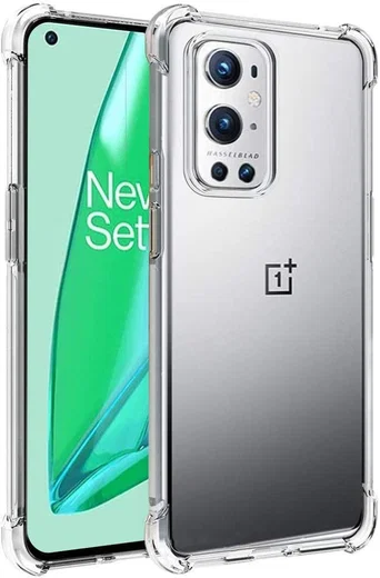 OnePlus 9 Pro Hoesje TPU Schokbestendig Back Cover Transparant afbeelding 1