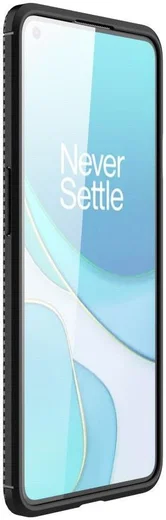 OnePlus 9 Hoesje Siliconen Carbon TPU Back Cover Zwart afbeelding 2