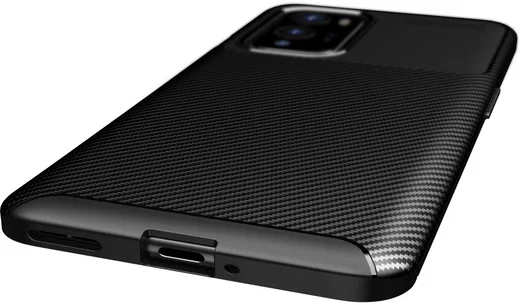 OnePlus 9 Pro Hoesje Siliconen Carbon TPU Back Cover Zwart afbeelding 9