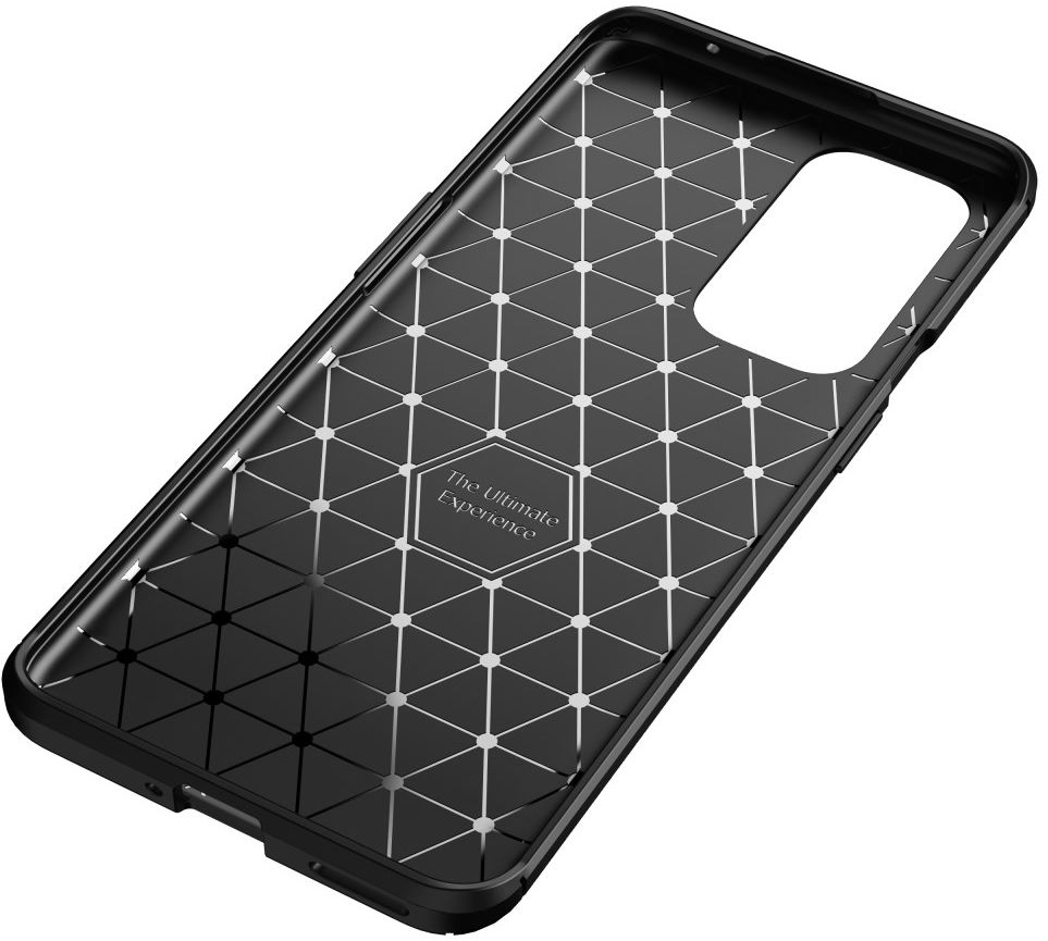 OnePlus 9 Pro Hoesje Siliconen Carbon TPU Back Cover Zwart afbeelding 11