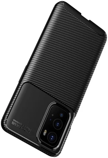 OnePlus 9 Pro Hoesje Siliconen Carbon TPU Back Cover Zwart afbeelding 12