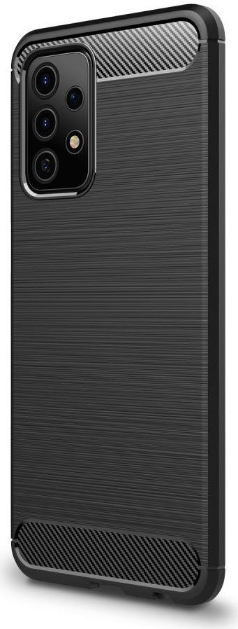 Samsung Galaxy A52 / A52S Hoesje Geborsteld TPU Flexibele Back Cover Zwart afbeelding 2