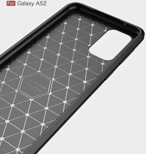 Samsung Galaxy A52 / A52S Hoesje Geborsteld TPU Flexibele Back Cover Zwart afbeelding 12