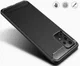 Samsung Galaxy A52 / A52S Hoesje Geborsteld TPU Flexibele Back Cover Zwart afbeelding 4