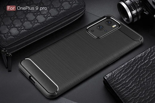 OnePlus 9 Pro Hoesje Geborsteld TPU Flexibele Back Cover Zwart afbeelding 12