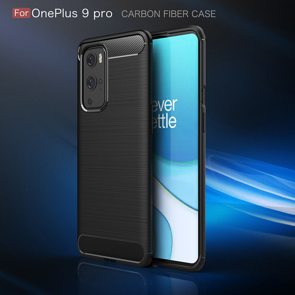 OnePlus 9 Pro Hoesje Geborsteld TPU Flexibele Back Cover Zwart afbeelding 14