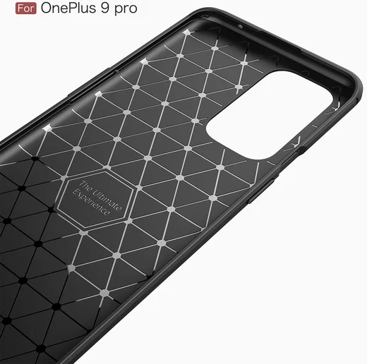 OnePlus 9 Pro Hoesje Geborsteld TPU Flexibele Back Cover Zwart afbeelding 9