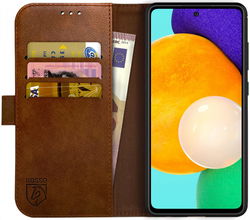 Rosso Element Samsung Galaxy A52 / A52S Hoesje Wallet Bruin afbeelding