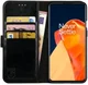 Rosso Element OnePlus 9 Hoesje Book Cover Wallet Case Zwart afbeelding 1