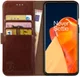 Rosso Element OnePlus 9 Hoesje Book Cover Wallet Case Bruin afbeelding 1