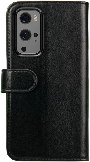 Rosso Element OnePlus 9 Pro Hoesje Book Cover Wallet Case Zwart afbeelding 2