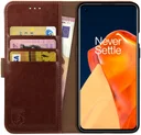 Rosso Element OnePlus 9 Pro Hoesje Book Cover Wallet Case Bruin