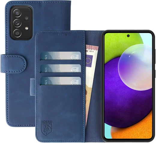 Rosso Element Samsung Galaxy A52 / A52S Hoesje Wallet Blauw afbeelding 1