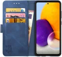 Rosso Element Samsung Galaxy A72 Hoesje Book Case Blauw