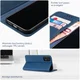 Rosso Element Samsung Galaxy A72 Hoesje Book Case Blauw afbeelding 6