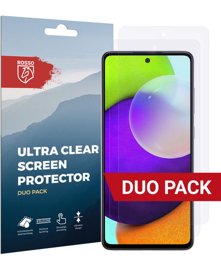 Rosso Samsung Galaxy A52 / A52S Ultra Clear Screen Protector Duo Pack afbeelding 1