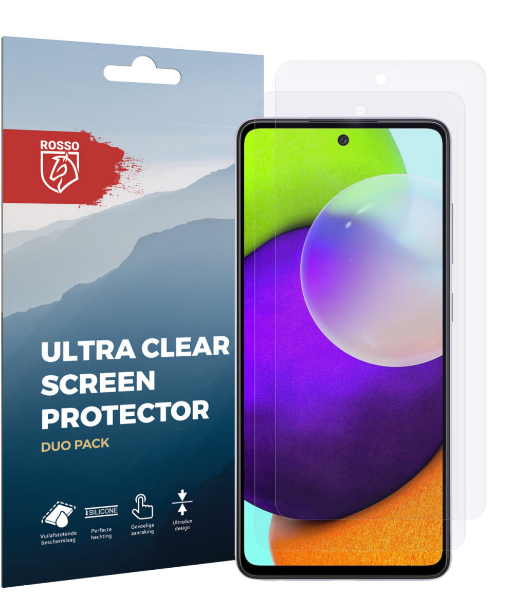 Rosso Samsung Galaxy A52 / A52S Ultra Clear Screen Protector Duo Pack afbeelding 10