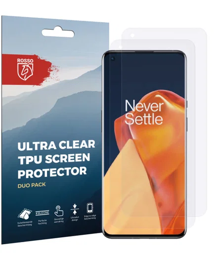 Rosso OnePlus 9 Pro Ultra Clear Screen Protector Duo Pack afbeelding 10